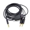 Stereo 3.5mm Audio Cable Gaming Headset Cable for MMX300 Headphone Cable Volume Control Inline Cord Accessories