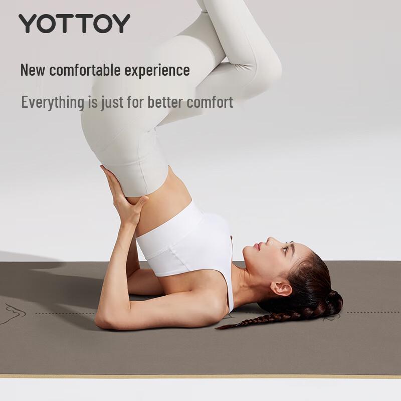 YOTTOY Natural Rubber & Coconut Fiber Professional Yoga Mat
