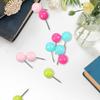 100 шт., многоцветные кнопки для карты, круглая головка с точками из нержавеющей стали, многоцветный дизайн миниатюр, кнопки для карты