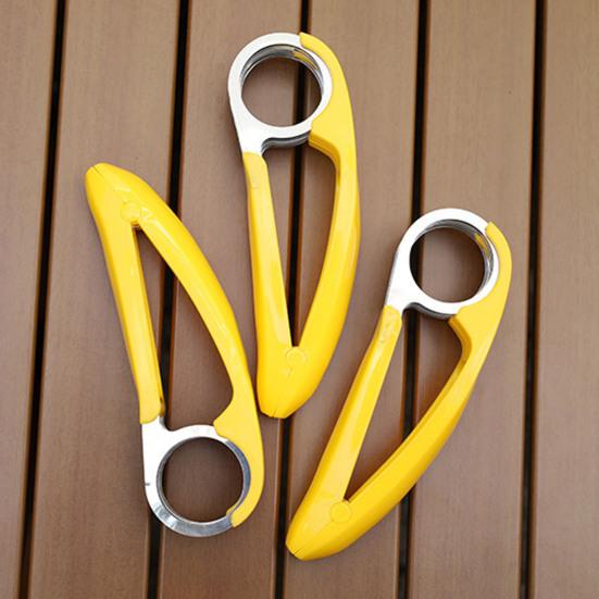 Banana Slicer Stainless Steel Fruit Cutter Chopper Vegetable Salad Slices Cucumber Cutter Kitchen Tool for Fast Food Prep Snacks