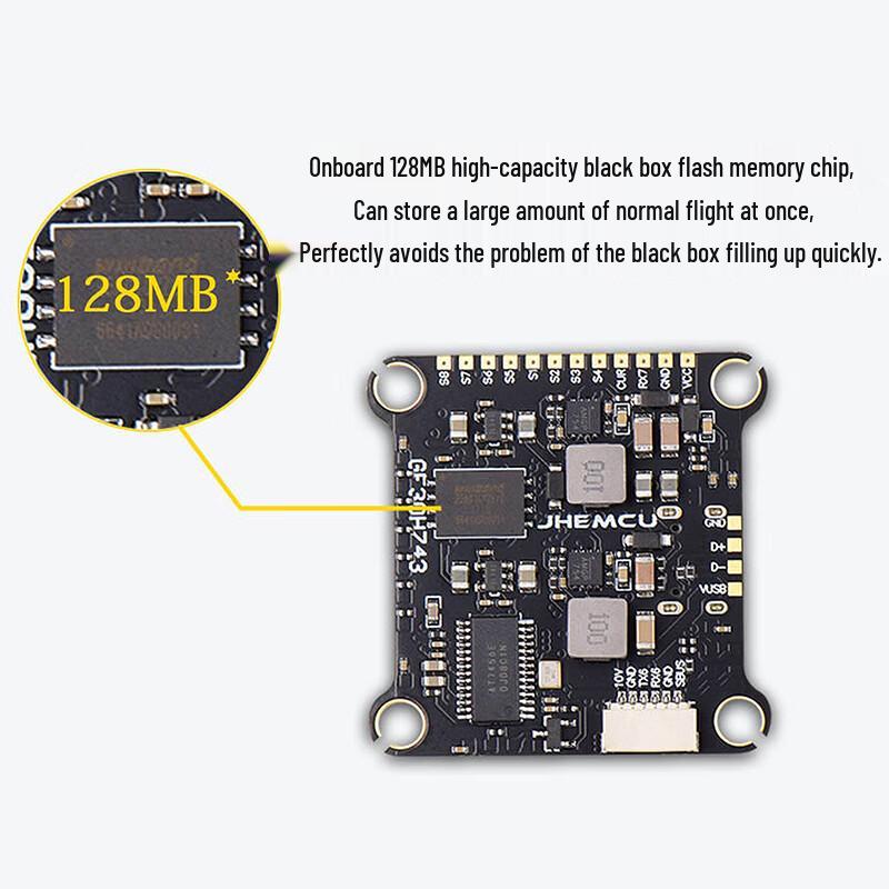 JHEMCU GF30H743 FPV Flight Controller Stack