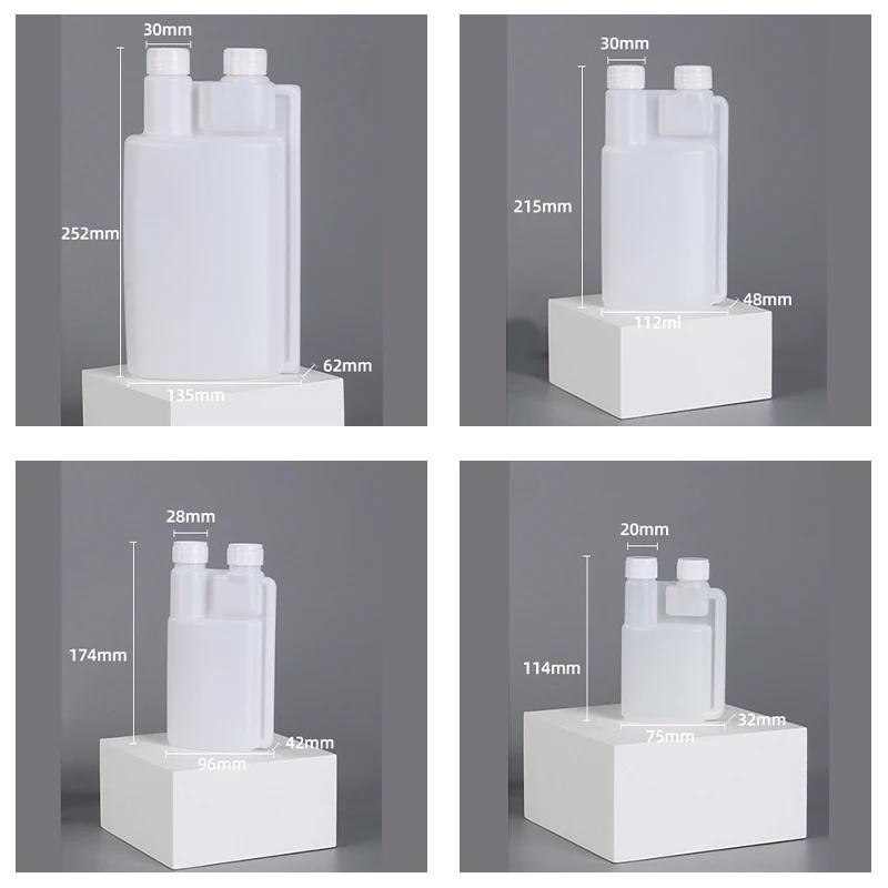 Plastics Storage Bottle Hdpe Graduated Dispenser with Lids 8Pcs/set