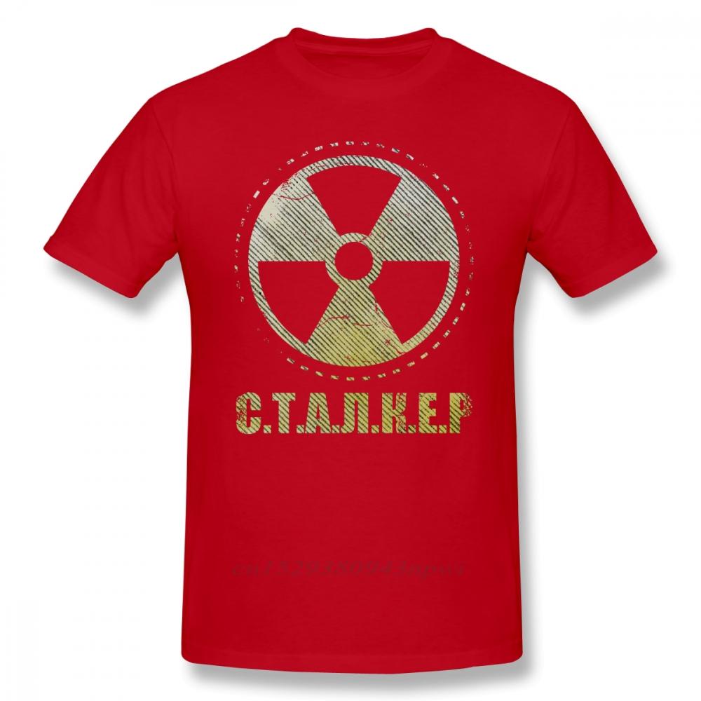 Игровая футболка Сталкер Патч фракции Одиночка Футболка с принтом Повседневная футболка Мужская Милая Хлопковая с короткими рукавами Футболка