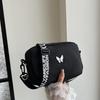 Новые модные женские нейлоновые квадратные сумки, женская сумка через плечо, повседневная сумка на молнии с широким ремешком