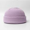 Зимняя шапка унисекс, вязаная эластичная шапка-купол, плотная, однотонная, защита ушей, теплая