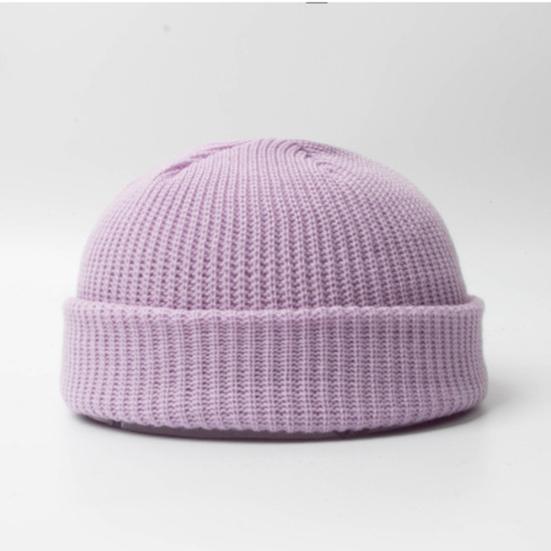 Зимняя шапка унисекс, вязаная эластичная шапка-купол, плотная, однотонная, защита ушей, теплая