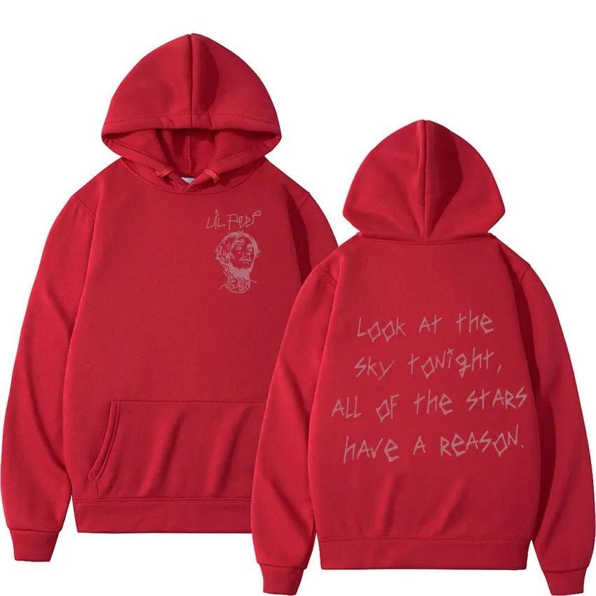 Rapper Lil Peep Tour Concerta Printed Hoodie Long Sleeve Sweater Street Fall Winter