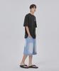 GLW Bermuda Workwear Carpenter Denim Pants Shorts Napoli Vintage Light Indigo