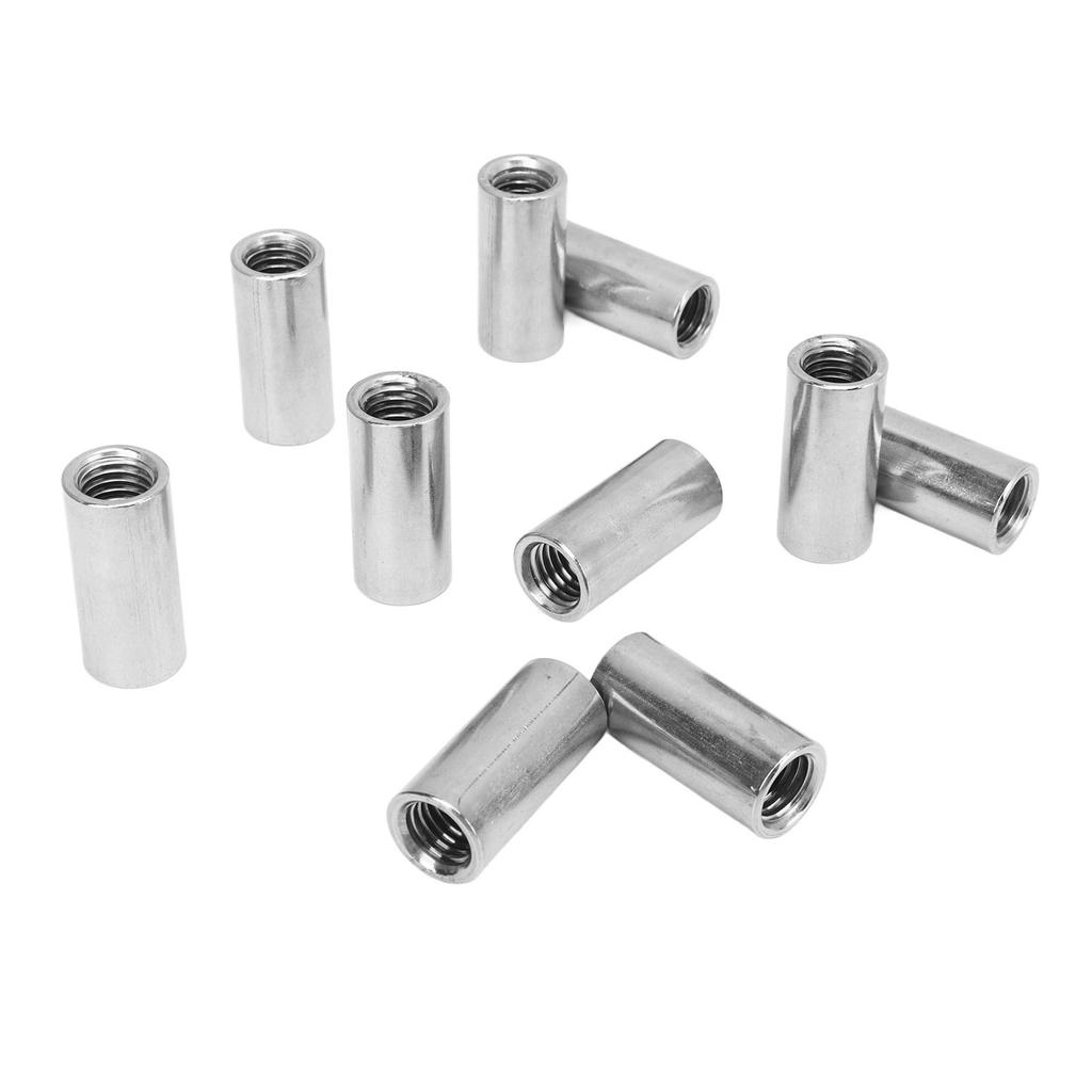 10 ШТ. Круглая соединительная гайка с внутренней резьбой M10 X 1.5 14 L30 мм, соединительная гайка из нержавеющей стали для