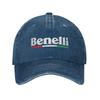 Бейсболка Benellis Racing Italy Ретро Потертый Деним Мотоциклетная Кепка Snapback Мужская Женская Для Бега Гольфа Регулируемая Посадка Кепки Кепка
