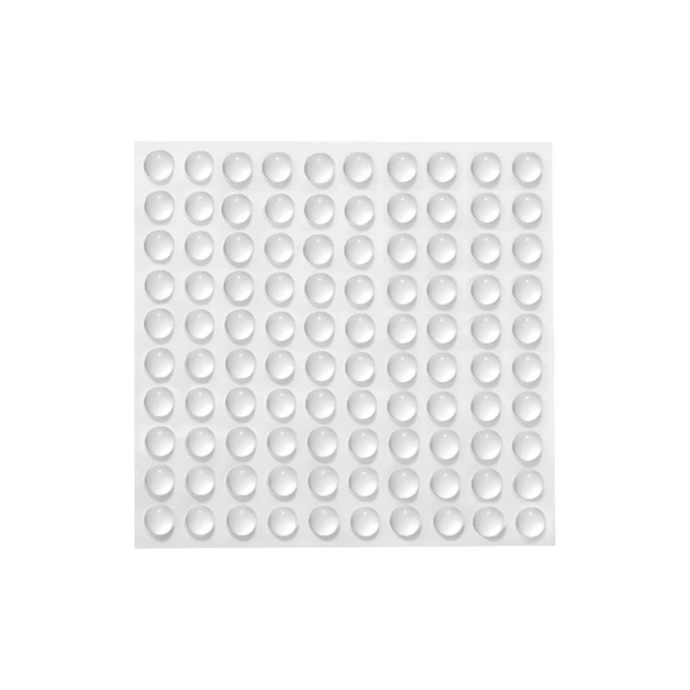 100pcs Soft Silicone Rubber Cabinet Bumpers Self Adhesive Rubber Damper Buffer Furniture Hardware