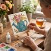 Cottage Garden Mosaic DIY Kit Glass Mosaic Craft Kit for Adults  Beginners Handmade Flower Garden Art Home Decor Handcraft Gift for Women/Seven