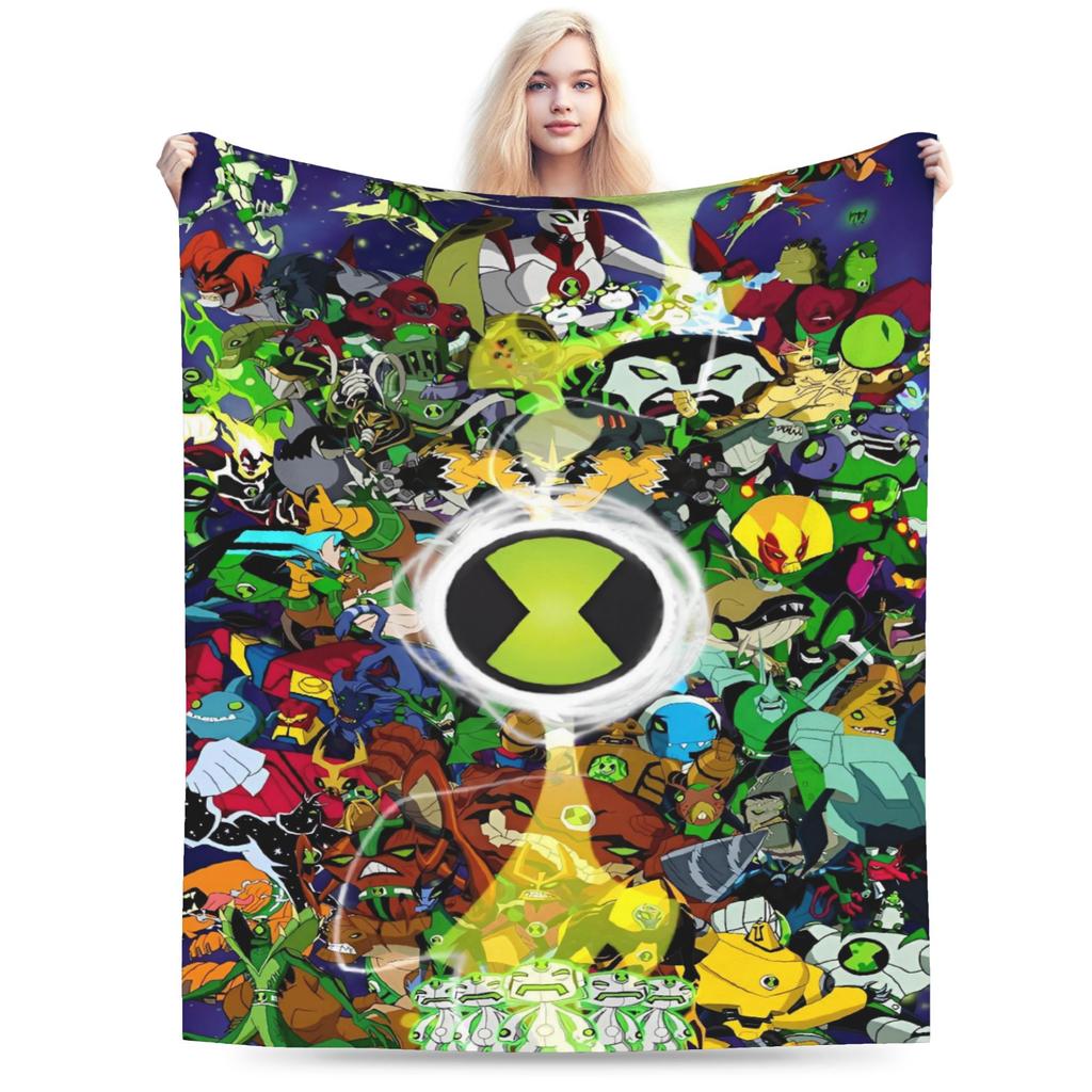 Ben 10 Omnitrix Blankets Quality Super Soft  Throw Blanket Winter Girls Boys Couch Bed Fashion Bedspread
