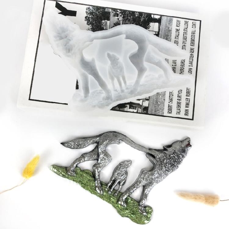 Силиконовые формы для resin-арта 'Лесной Волк', подвески, для литья эпоксидной смолы, для дома