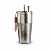 Titanium Insulated Travel Mug With Straw Lid 500ml Office Outdoor Commuter Cup Reusable Coffee Tea Bottle Gift