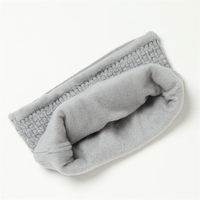 Вертикальный сетчатый плюшевый новый шарф для мужчин и женщин, теплый и мягкий шейный платок, однотонный вязаный утолщенный шарф