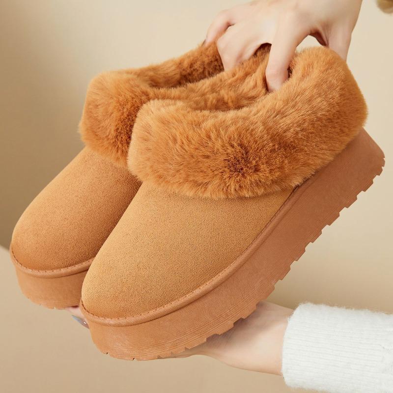 Women's Cotton Shoes Fleece and Thickened Cotton Boots Snow Boots Versatile Ankle Boots Women's Boots