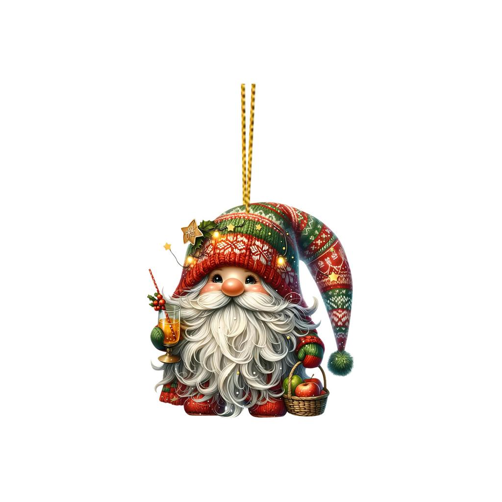 Рождественские украшения, акриловые подвесные украшения для рождественской елки, подвеска для рюкзака, подарок для детей