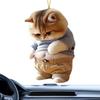 Chubby Dog Keychain - Dashboard Figure | Car Animal Ornaments - Hanging Car Decor