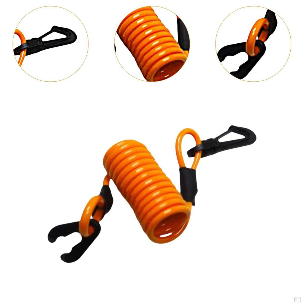 Outboard Kill Stop Switch Key Lanyard Rope Retractable Accessory 4mm Diameter Lightweight Waterproof