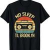 Футболка No Sleep Til Brooklyn в стиле ретро, олдскул, стерео гетто-бластер