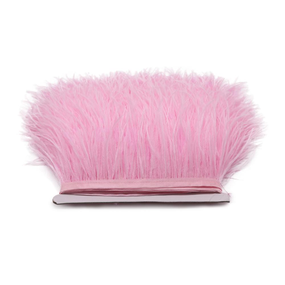 Feather1M 5M 10M 8-10см Черно-белые Страусиные Перья Тесьма Лента Многоцветные Перья для Шитья Перьевых Поделок Украшения Платья Одежды