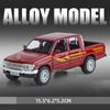 1:32 Модель Toyota Tacoma HiLux Игрушечные Внедорожники Сплав Литье под Давлением Звук Свет Двери Открываются Оттянуть Назад Амортизация для Детских Подарков