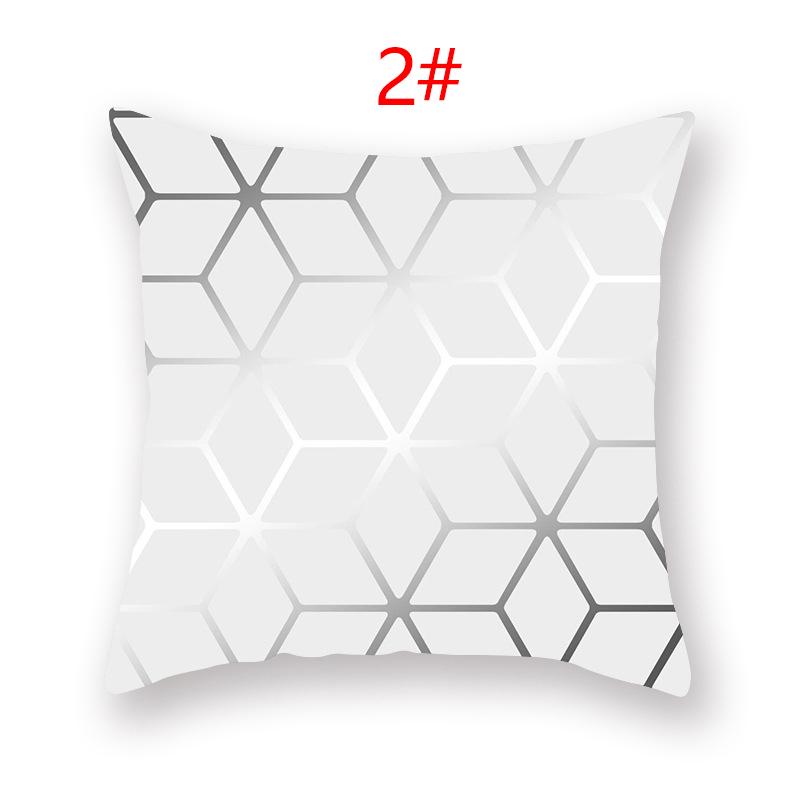 18-дюймовая декоративная подушка с геометрическими элементами, серая поясничная наволочка, домашний декор, наволочка для дивана