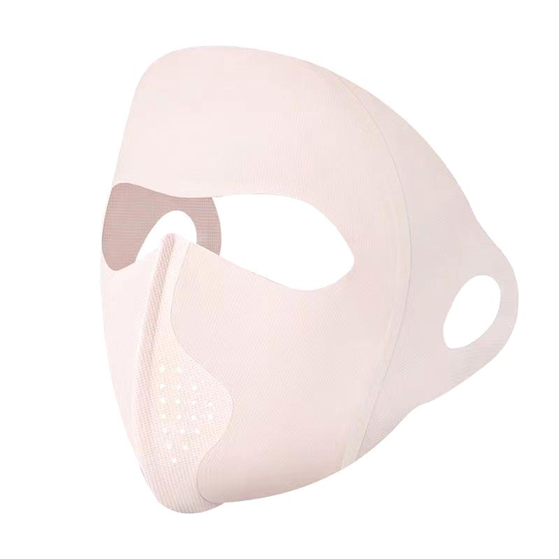 1 шт. солнцезащитная маска Traceless Women съемная Facekini Ice Silk Anti-Ultravial Summer Дышащая тонкая крышка для всего лица
