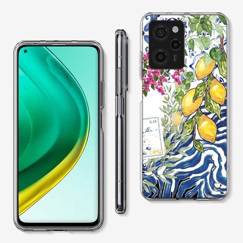 Чехол для телефона с лимонами в средиземноморском стиле для Xiaomi Poco M8 M7 M6 M4 M3 X7 X6 X4 Pro F7 Ultra M5S Mi 14 14T 15 15T 12T 10T Pro 12S 1