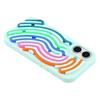 For iPhone 16 Case 3D Stress Relief DIY Colorful Bar Silicone PC Phone Cover Arc Stripe