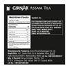 Girnar Assam Tea Черный чай одного происхождения в пакетиках с насыщенным ароматом, натуральным вкусом, индивидуально упакованных в фольгу, 10 штук