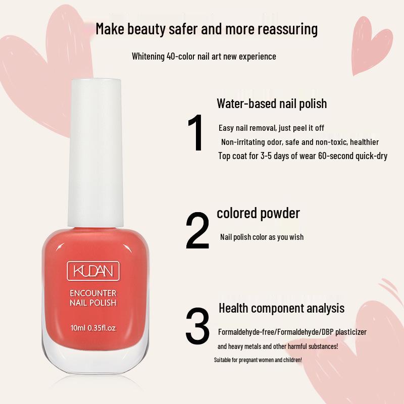 Quick-Dry Peelable Odorless Water-Based Nail Polish – Long-Lasting Nail Protector