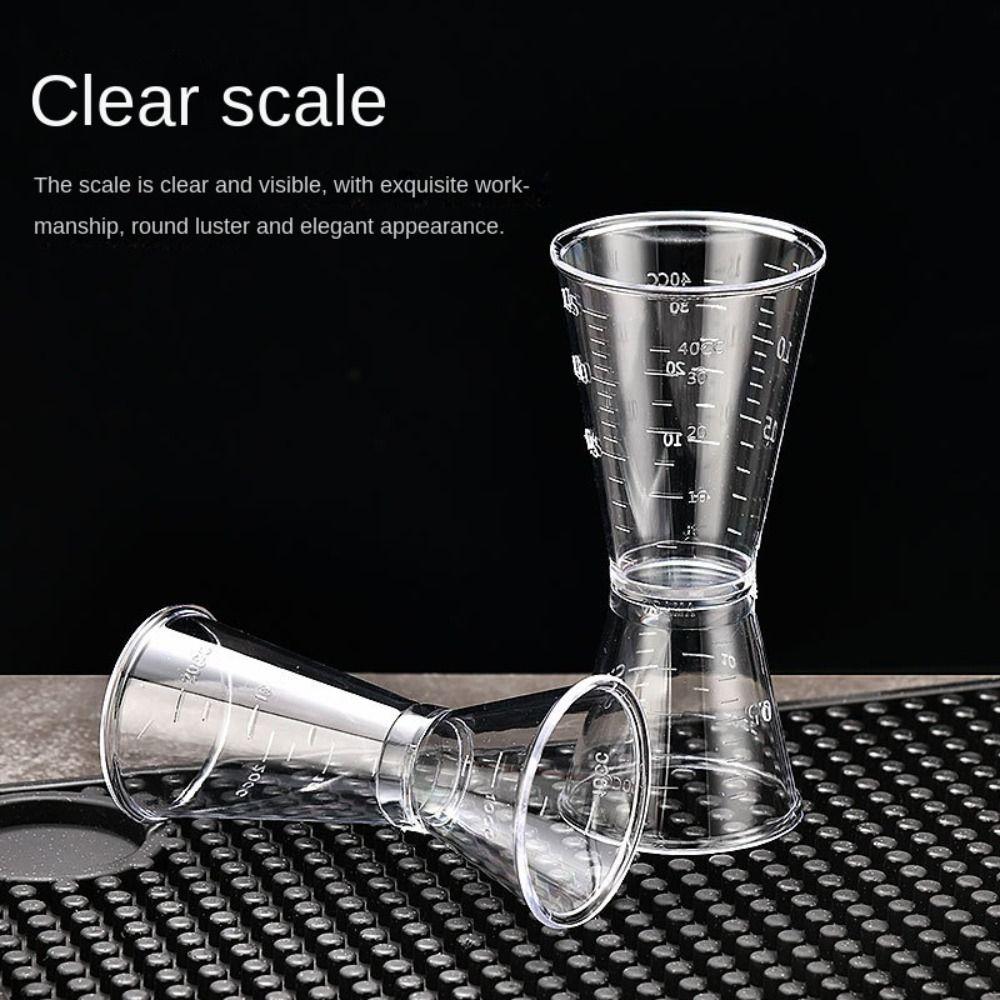 10/20cc Cocktail Shaker PP Jigger Short New Measure Cup
