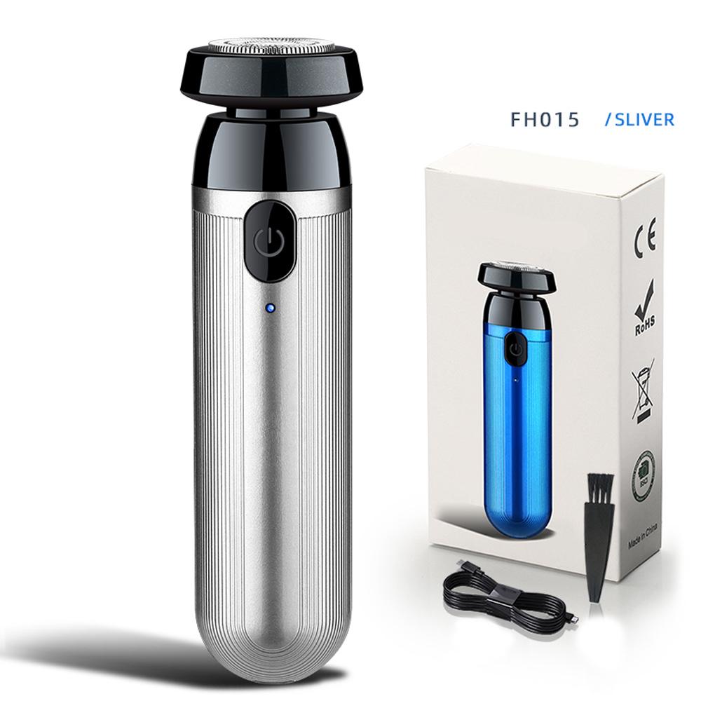 Мини-портативная электробритва, USB аккумуляторная бритва, водостойкий триммер для удаления бороды с низким уровнем шума