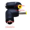 90 градусов DC5.5x2.1mm к DC5.5x2.5mm адаптер питания мама-папа зарядный преобразователь разъем для ноутбуков