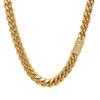 PROPRE Necklace Kihei Necklace Necklace Kihei Chain Necklace Gold Necklace 18K Plated Silver Hip Hop Width 12mm Men's Men's