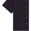 We11done Ss22 Logo Print Single-Breasted Polo Short Sleeve Shirt Unisex shirts Black WD-BL1-22-101-U-BK