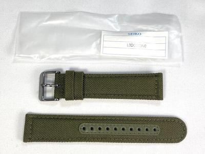 L0DG013N0 SEIKO Prospex 21 мм Ремешок Нейлоновый Кожаный Ремешок Зеленый для via & SBDL033/ V172-0AL0 (Доставка Nekoposu)