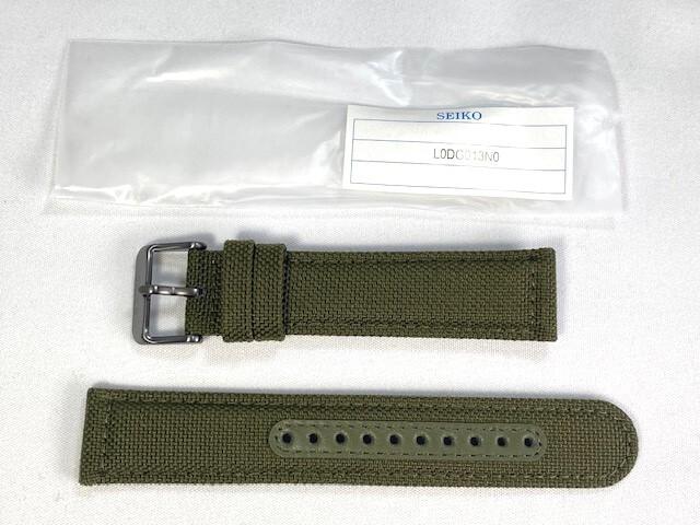 L0DG013N0 SEIKO Prospex 21 мм Ремешок Нейлоновый Кожаный Ремешок Зеленый для via & SBDL033/ V172-0AL0 (Доставка Nekoposu)