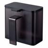 Tower Magnetic Condiment Storage Container, Black, Approx. 11cm W X 9cm D X 10.5cm H, Includes Leveling Teaspoon, 4818