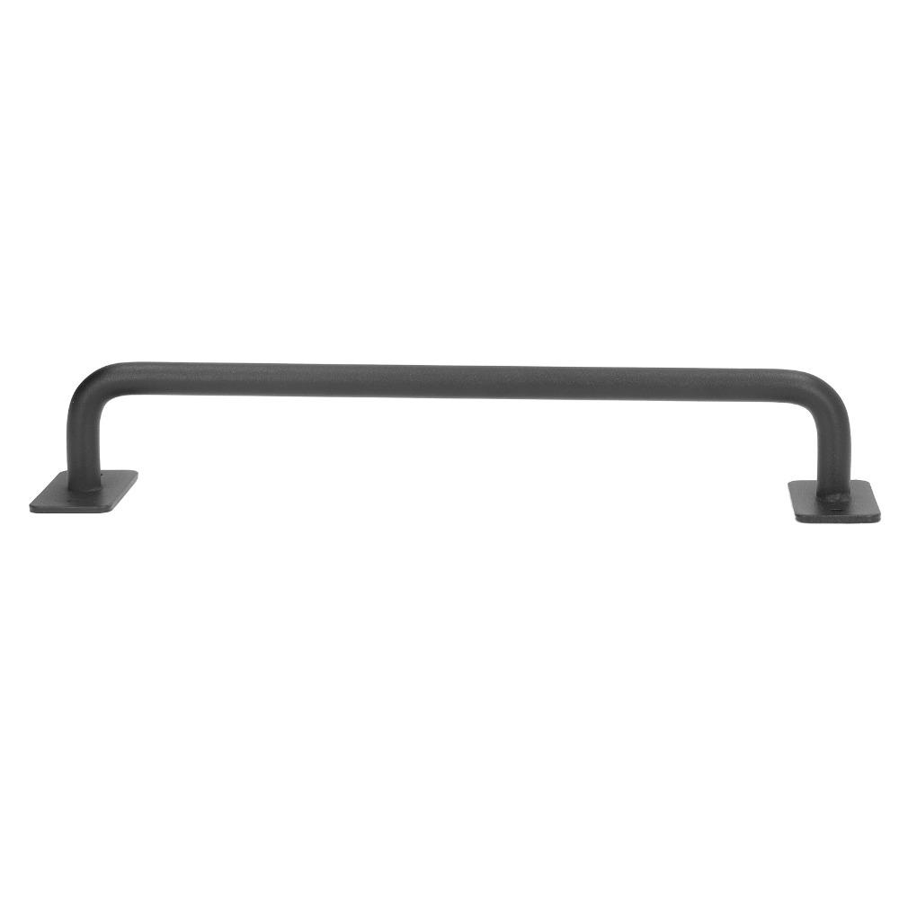 Black Barn Door Handle Non-Slip Cabinet Pulls Solid Gate Handle Garage