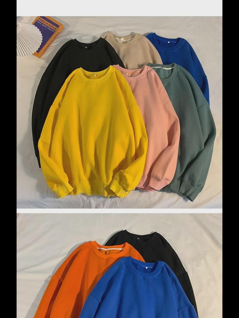 Мужская модная белая толстовка свободного кроя с длинными рукавами - мода весна/осень