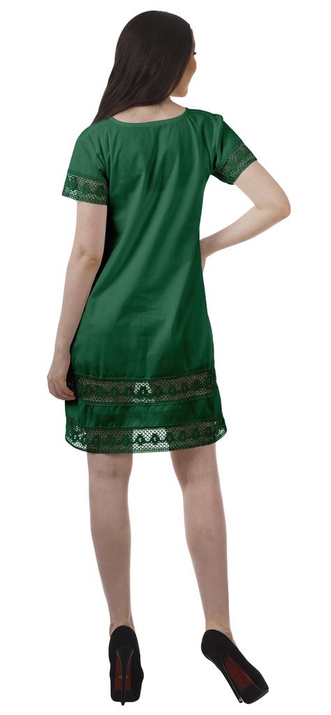 Moomaya Cotton Flex Casual Solid Beach Summer Outfit Womens Cocktail Dresses