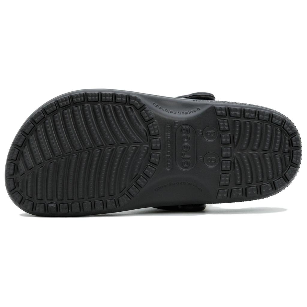Crocs Классические клоги, перфорированные, забавные, из ЭВА, удобные, освежающие, универсальные, унисекс, черные туфли-дырки