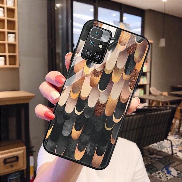 Чехол Redmi 9 для Xiaomi Redmi 10, чехол из закаленного стекла Redmi 9a 9c Nfc 8a 8 7a 6a Note 8 9 10 Pro, чехол с рисунком на спине