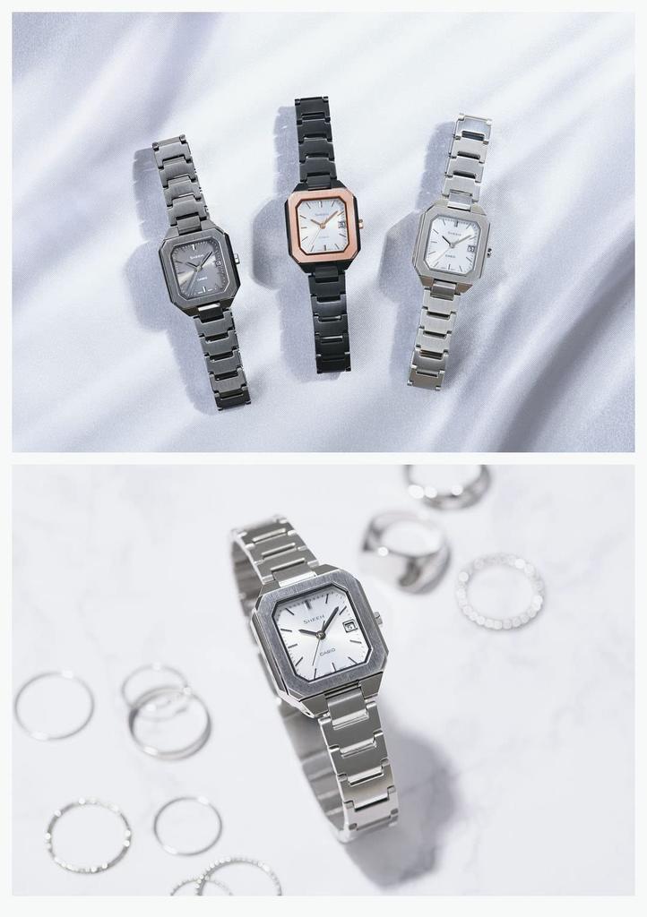 SHEEN Casio Часы на солнечной батарее SHS-4528J-7AJF Женские Серебристые (Официальный японский продукт)