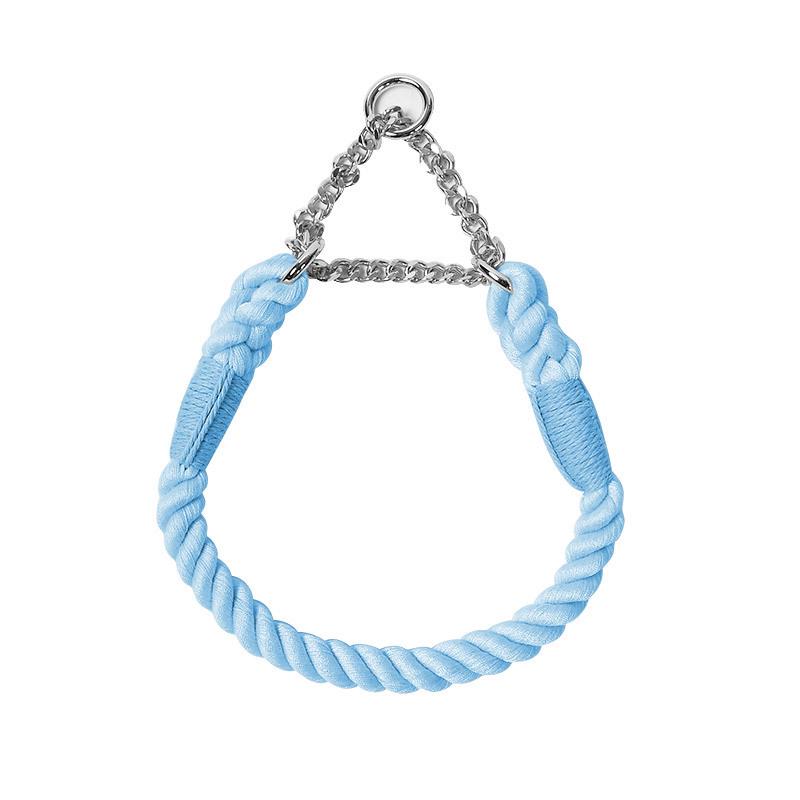 Плетеная собачья поводок и ошейник-цепочка P ручной работы для маленьких и средних собак