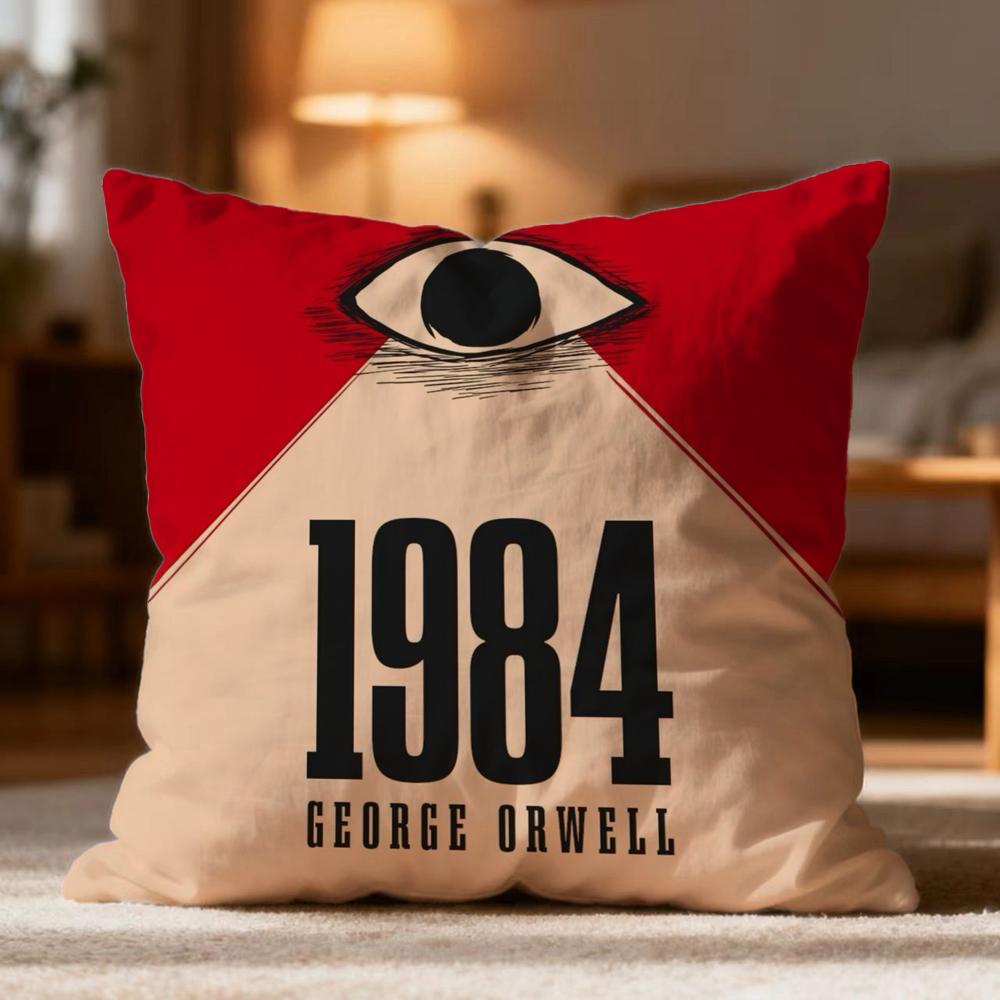 Горячая Наволочка '1984' Мягкая Стирающаяся Наволочка для Подушки Многоцелевая для Дивана Кровати Поездки Офиса