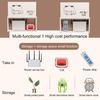 WiFi Router Storage Box Wall Mount Wooden Router Shelf Organizer Power Strip Cable Management Hider Rack for Modem Cable Router Cover